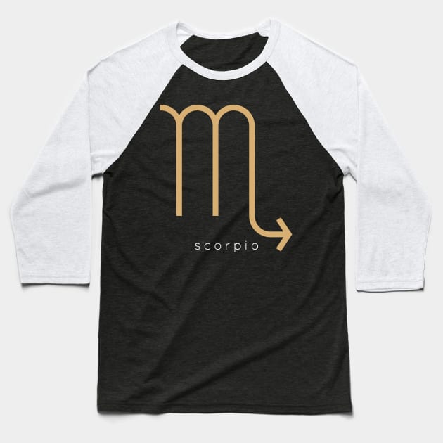 Zodiac Sign Scorpio Baseball T-Shirt by teeleoshirts
